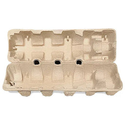 Molded pulp wine shipper trays — tray-only options for single, 2, 3, 4, 6, and 12 bottle configurations