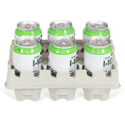 Beer can shippers — molded pulp tray kits for safe 12oz and 16oz beer can shipping