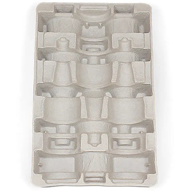 Three (3) Bottle Wine Shipper - Trays Only Molded Pulp Packaging