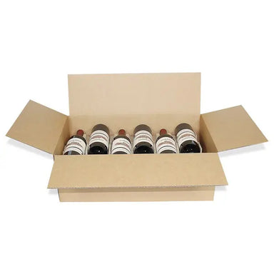 Wine Storage Box Kit w/ pulp inserts - Twelve (12) Bottle Molded Pulp Packaging