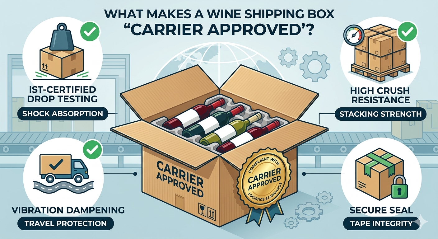What Makes a Wine Shipping Box “Carrier Approved”?