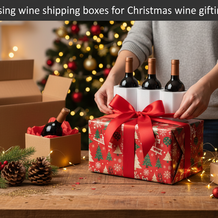 Using Wine Shipping Boxes for Christmas Wine Gifting