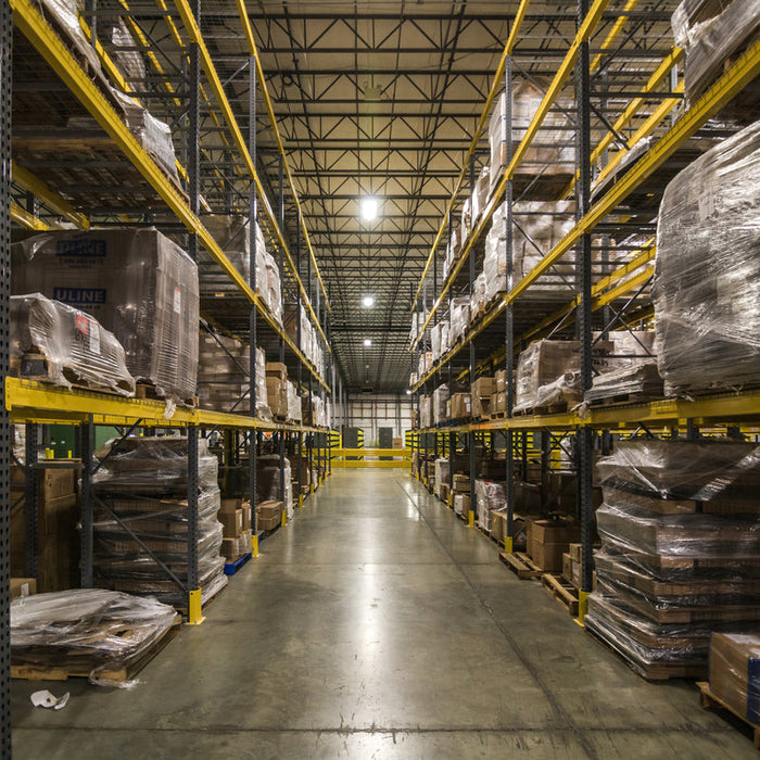 Craft brewery warehouse preparing beer shipments