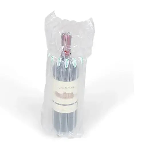 Air cushion wine shippers — inflatable packaging for safe wine bottle shipping