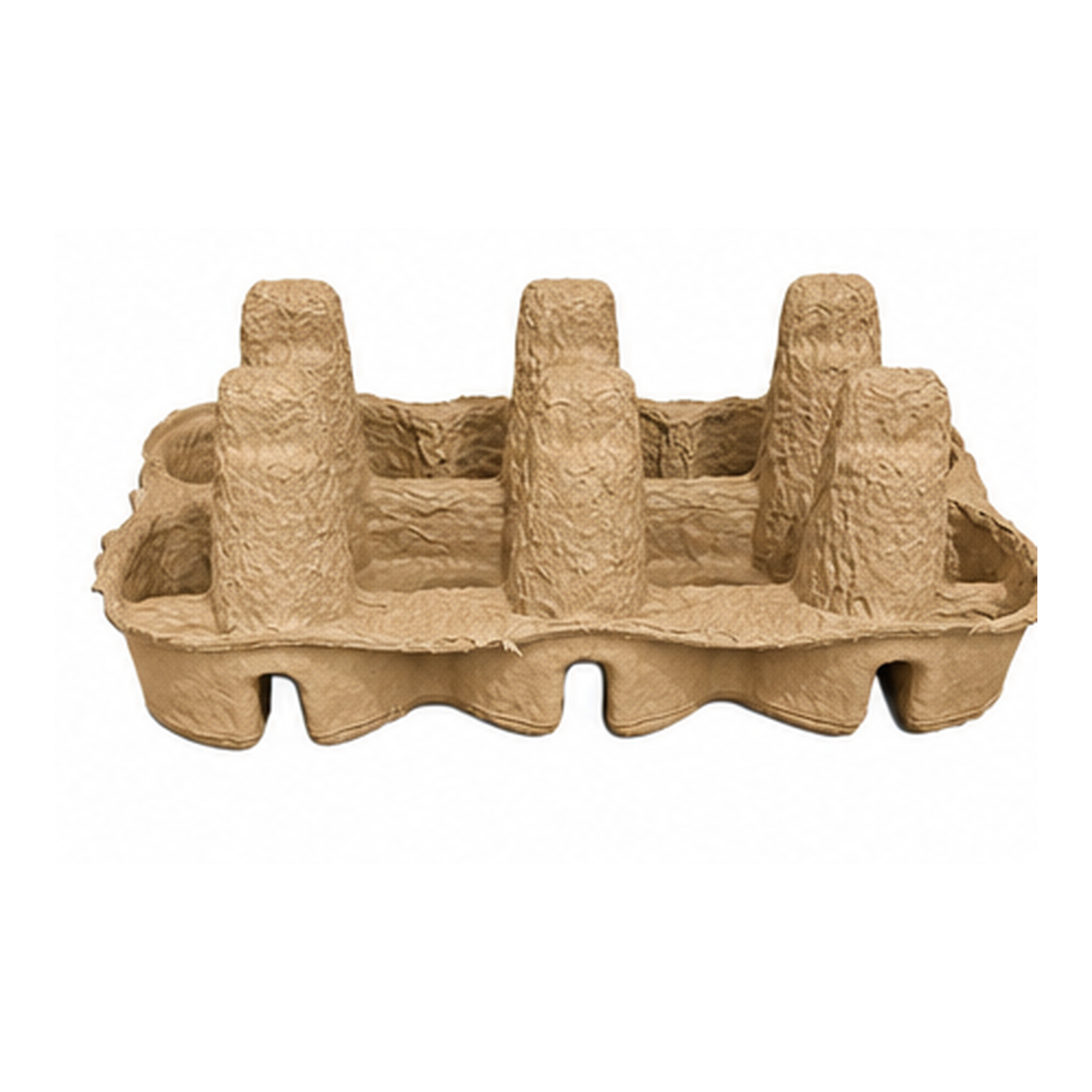 Six (6) Bottle Beer Shipper Trays - Top & Bottom Tray Set (Trays Only)
