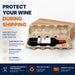 Protect your wine during shipping. Molded pulp protection for 1 bottle.