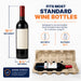 Fits most standard wine bottles. Designed to accomodate most standard wine bottles for a secure, snug fit.