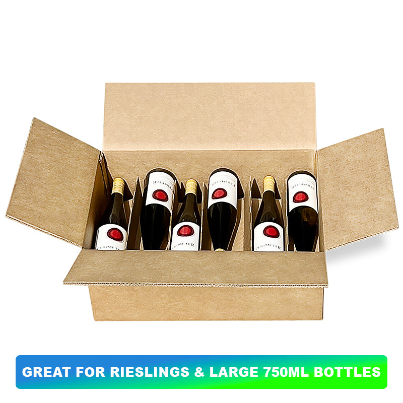 XL Wine Storage Box Kit w/ pulp inserts - Twelve (12) Bottle