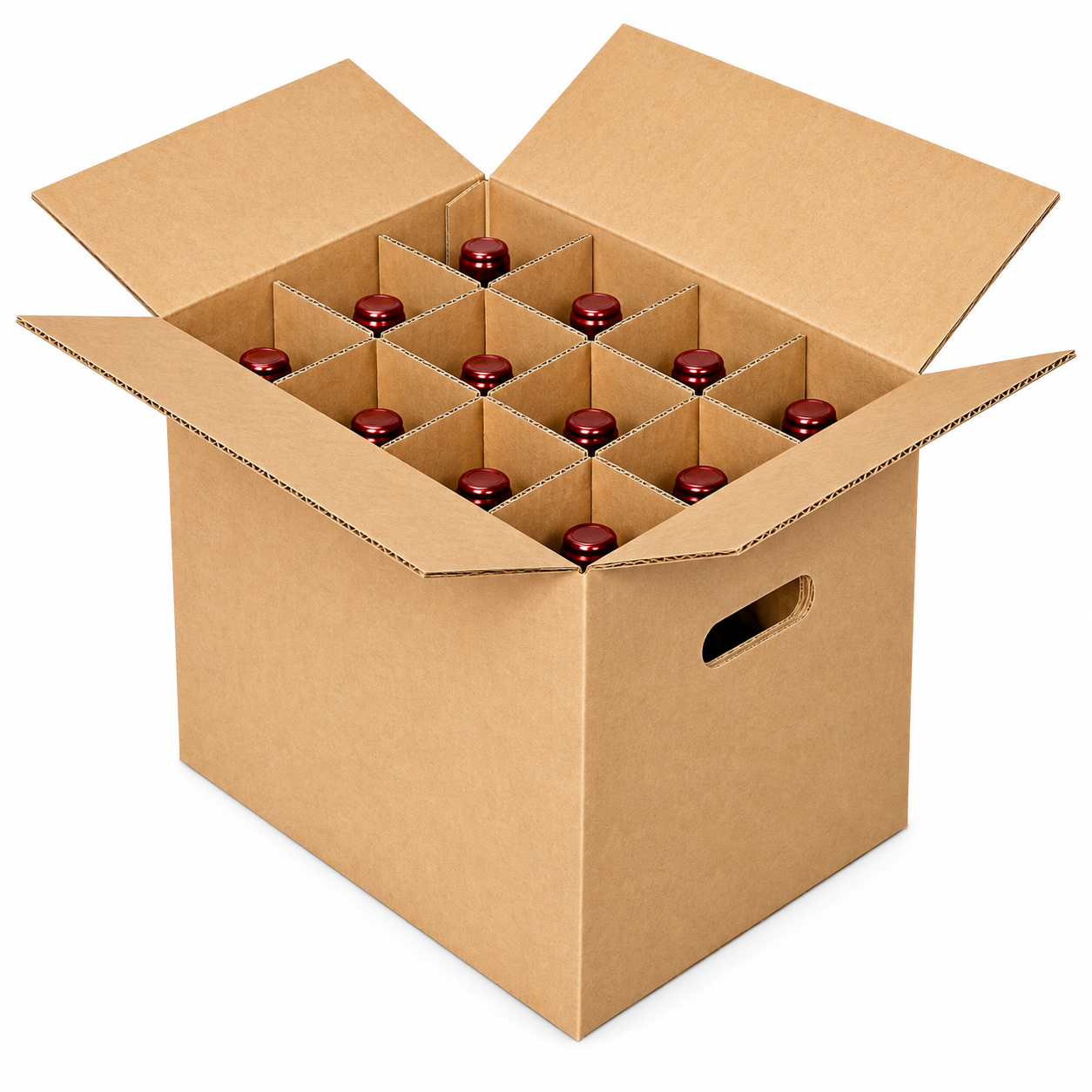 Twelve (12) Bottle Wine Carrier (box & partition)