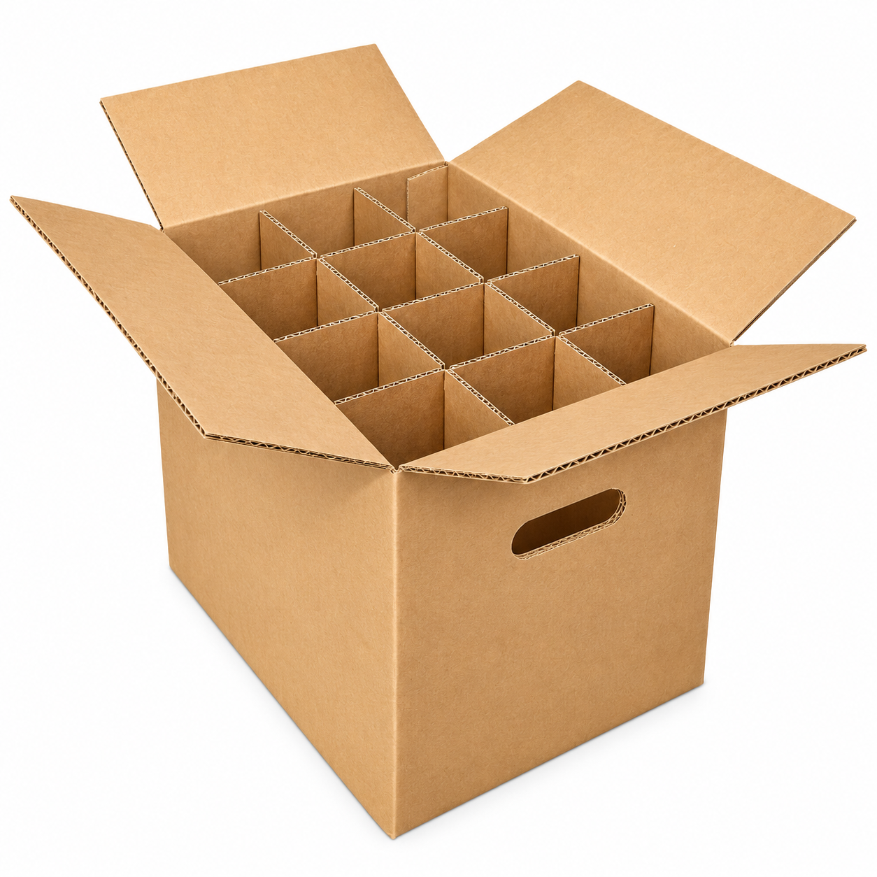 Twelve (12) Bottle Wine Carrier (box & partition)