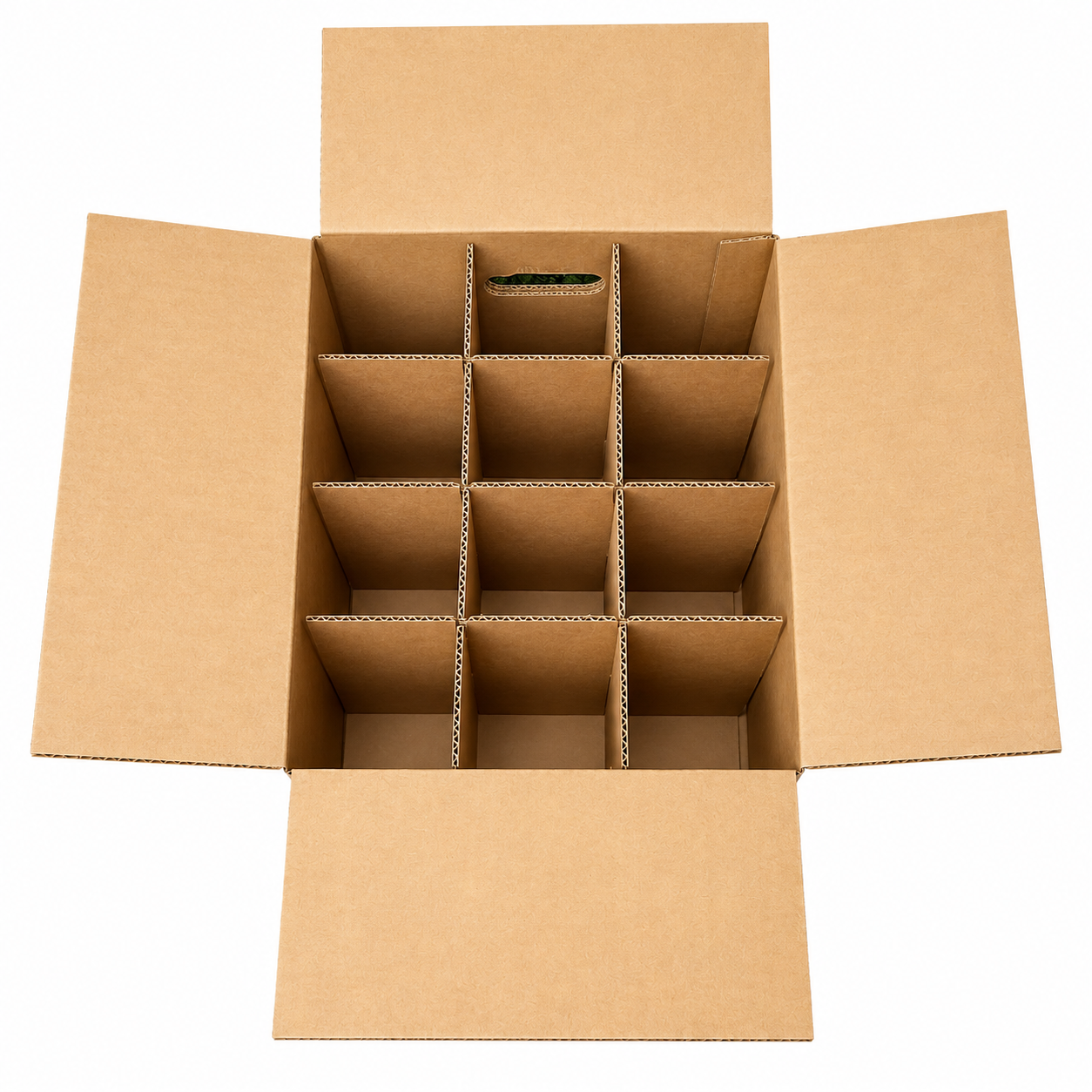 Twelve (12) Bottle Wine Carrier (box & partition)