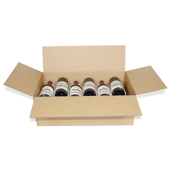 XL Wine Storage Box Kit w/ pulp inserts - Twelve (12) Bottle