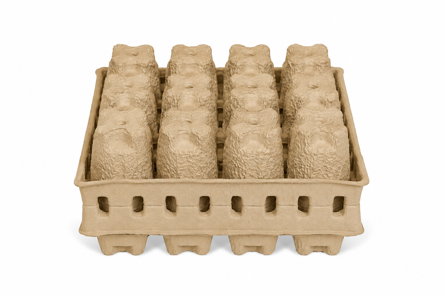Twelve (12) Can Beer Shipper Trays - Top & Bottom Tray Set Only