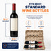 Two-bottle pulp wine shipper fits most standard wine bottles