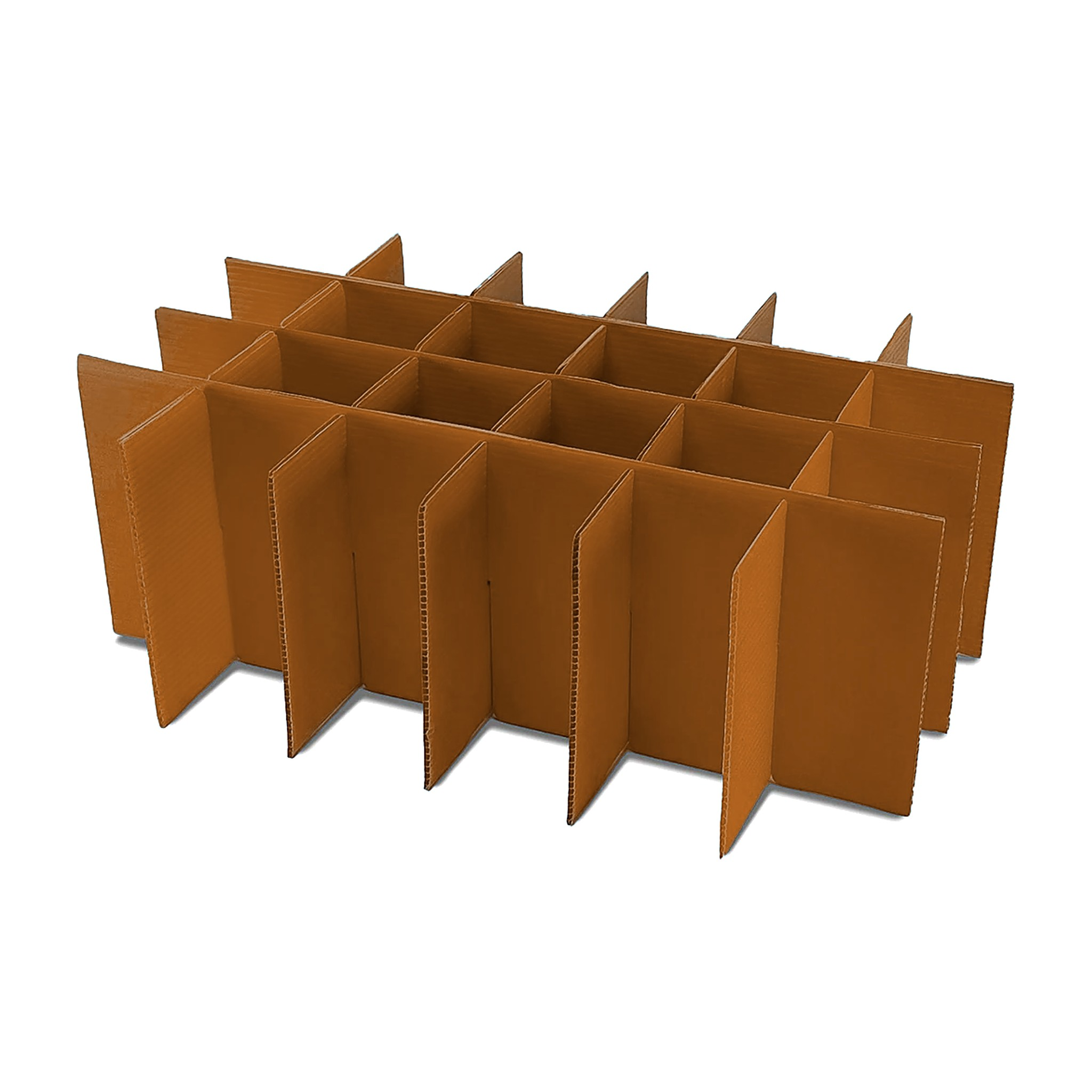 24-Cell Corrugated Bottle Partition – Replacement Divider Insert for 24-Pack Beer Carriers