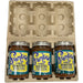 3 Jar Pulp Shipper - Clamshell Molded Pulp Packaging