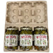 3 Jar Pulp Shipper - Clamshell Molded Pulp Packaging