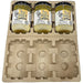 3 Jar Pulp Shipper - Clamshell Molded Pulp Packaging