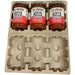 3 Jar Pulp Shipper - Clamshell Molded Pulp Packaging