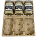 3 Jar Pulp Shipper - Clamshell Molded Pulp Packaging