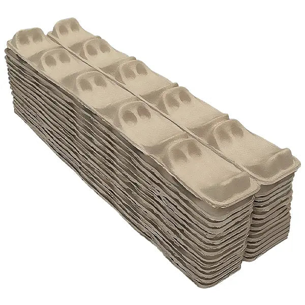 Copy of Six (6) Bottle Wine Shippers - Kit - 3 pulp shipping trays & 1 outer shipping box Molded Pulp Packaging