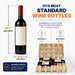Six-bottle pulp wine shipper fits most standard wine bottles
