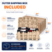 Outer shipping box for nine-bottle pulp wine shipper