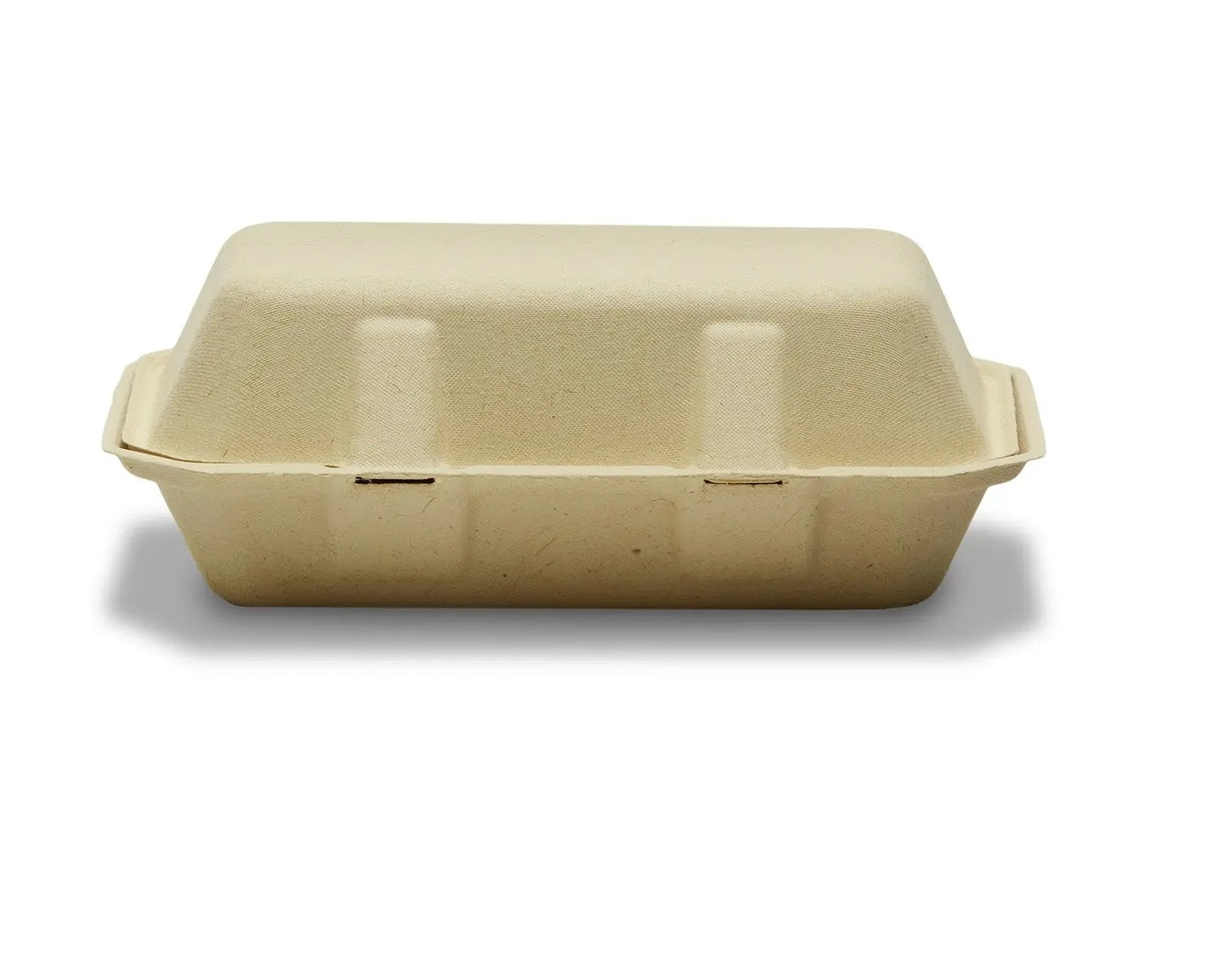 9" x 6" Compostable Clamshell To Go Container - 200/case