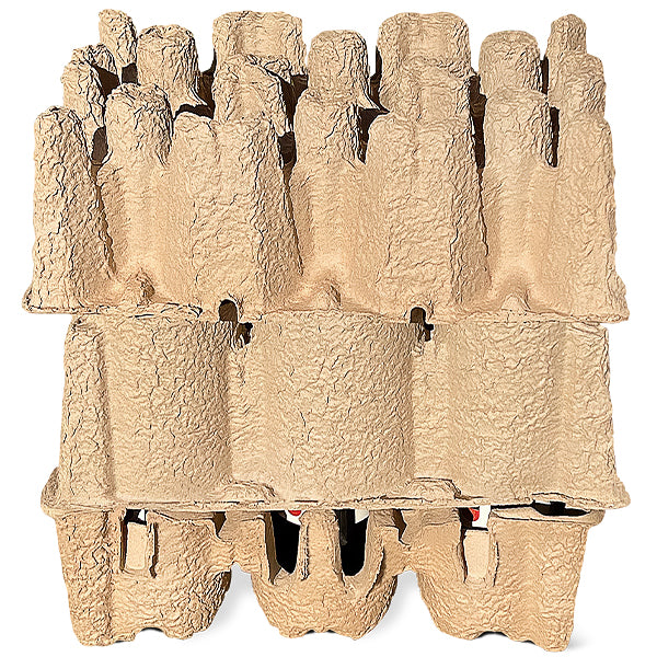 Six (6) Bottle Stand Up Pulp Wine Shipper Set