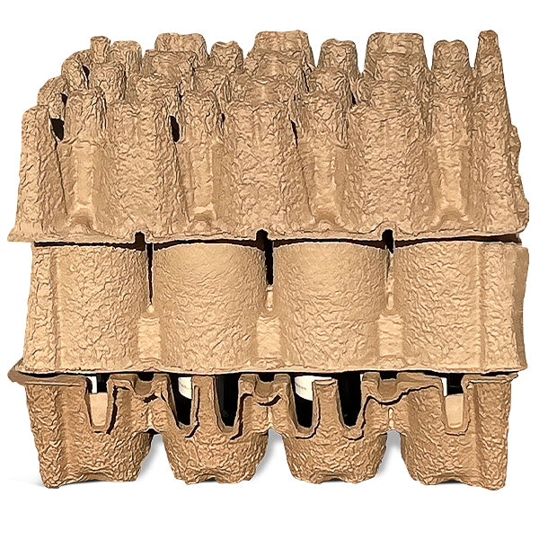 Twelve (12) Bottle Stand Up Wine Shipper Tray Set