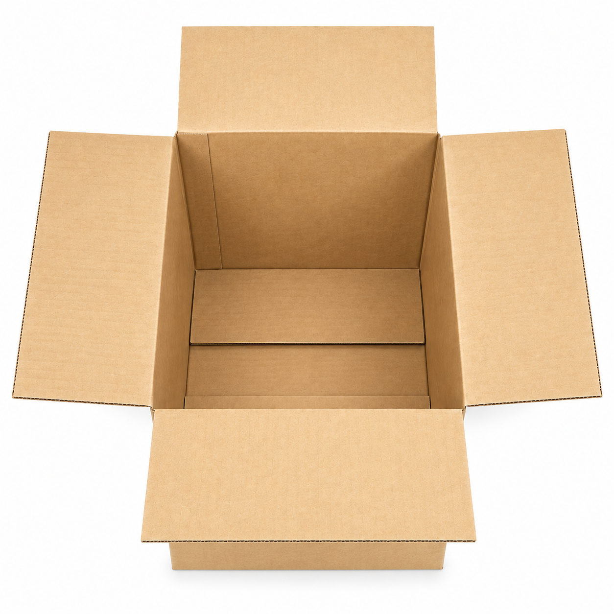 Four (4) Bottle Outer Box for Pulp Shipper (14 3/4" x 9 1/4" x 9 1/2") EAST COAST
