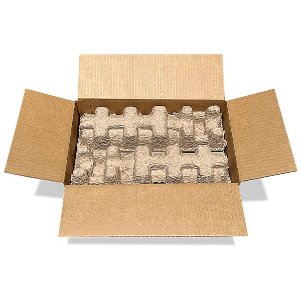 Two Bottle Pulp Shipper Kits (Pallet Quantity - 375 kits)
