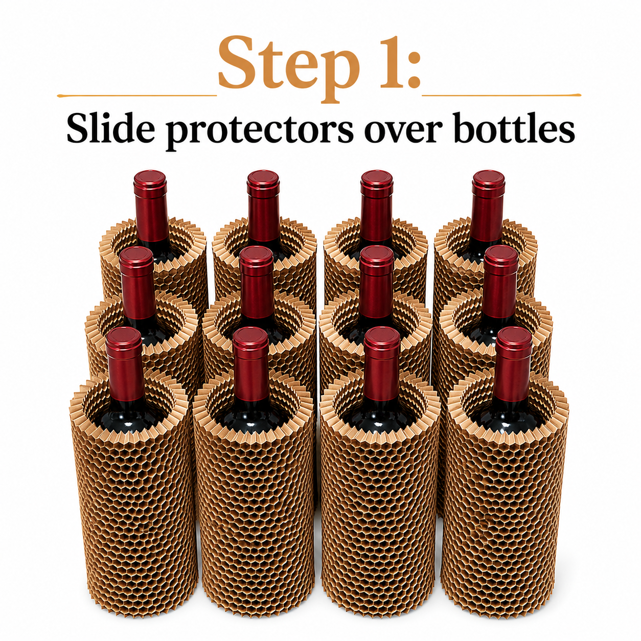 Twelve (12) Bottle Stand Up Wine Shipper Kit (with honeycomb bottle protection)