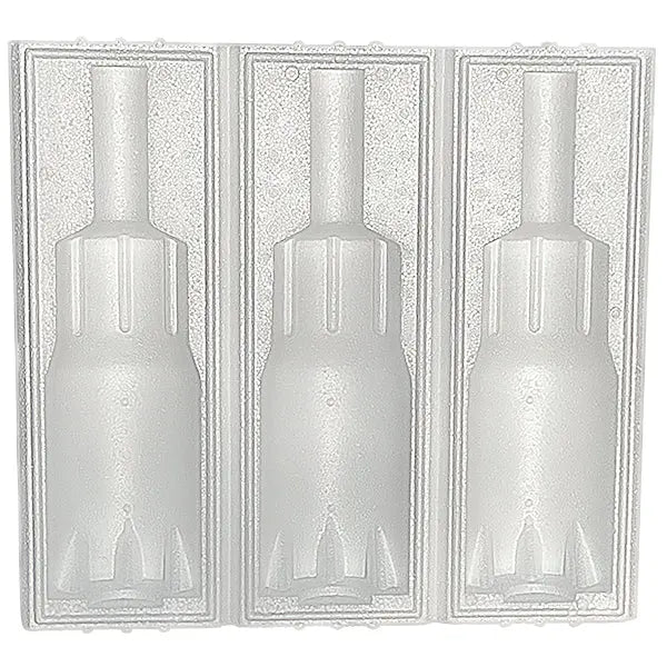 Three (3) Bottle Foam Shipper Kit - 3 foam shippers & 1 outer shipping box Molded Pulp Packaging