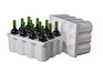Twelve (12) Bottle Foam Shipper Kit - 1 foam shipper & 1 outer shipping box Molded Pulp Packaging