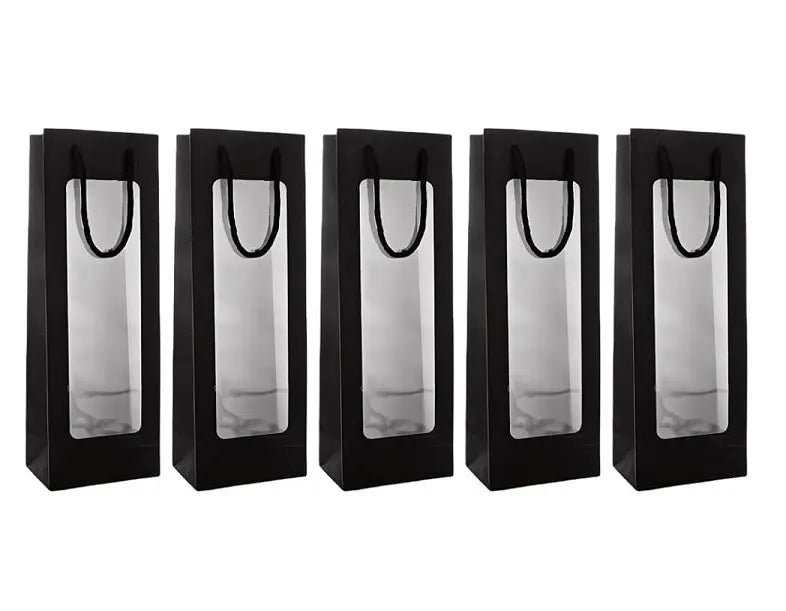 Wholesale Single Wine Bottle Gift Bag Custom Paper Bag For Wine Wine Packaging 3