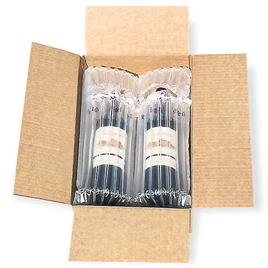 Copy of Single Bottle Air Cushion Shipper Kit w/ handle - 1 inflatable shipper & 1 outer shipper box Molded Pulp Packaging