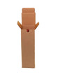 single-bottle wine shipping box made of durable corrugated cardboard with protective wrap for secure bottle shipping