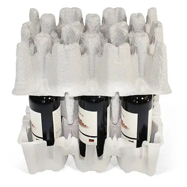 Copy of Six (6) Bottle Stand Up Pulp Wine Shipper Set Molded Pulp Packaging