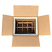 Six (6) Bottle Eco Friendly Foam Shipper Kit System Molded Pulp Packaging