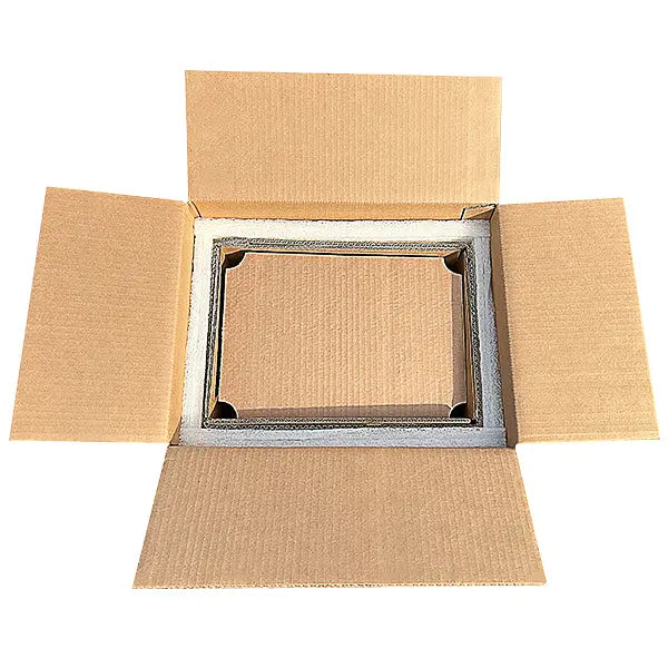 Six (6) Bottle Eco Friendly Foam Shipper Kit System Molded Pulp Packaging