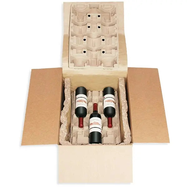 Six (6) Bottle Eco Insulated Wine Shipper Kit
