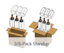 Six (6) Bottle Foam Shipper Kit - 1 foam 6 bottle shipper & 1 outer shipping box Molded Pulp Packaging