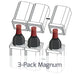 Three (3) Bottle Magnum Shipper (Foam Only) Molded Pulp Packaging