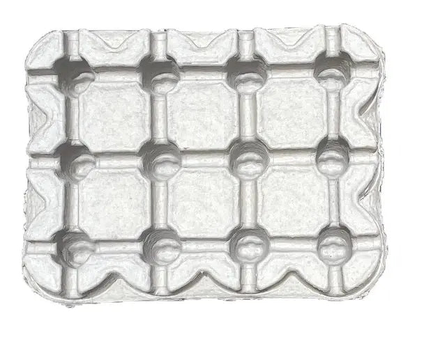 Twelve (12) Bottle Beer Shipper Trays - Top & Bottom Tray Set (Trays Only) WineShippingBoxes.com