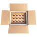 Twelve (12) Bottle Eco Friendly Foam Shipper Kit System Molded Pulp Packaging