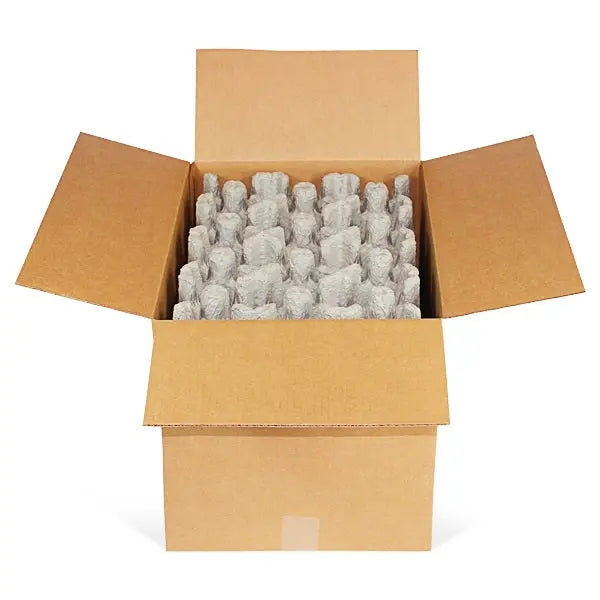 Twelve (12) Bottle Stand Up Wine Shipper Kit (Trays & Outer Shipping Box) Molded Pulp Packaging
