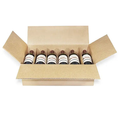 Wine Storage Box Kit - Twelve (12) Bottle (w/ folding partition) Molded Pulp Packaging